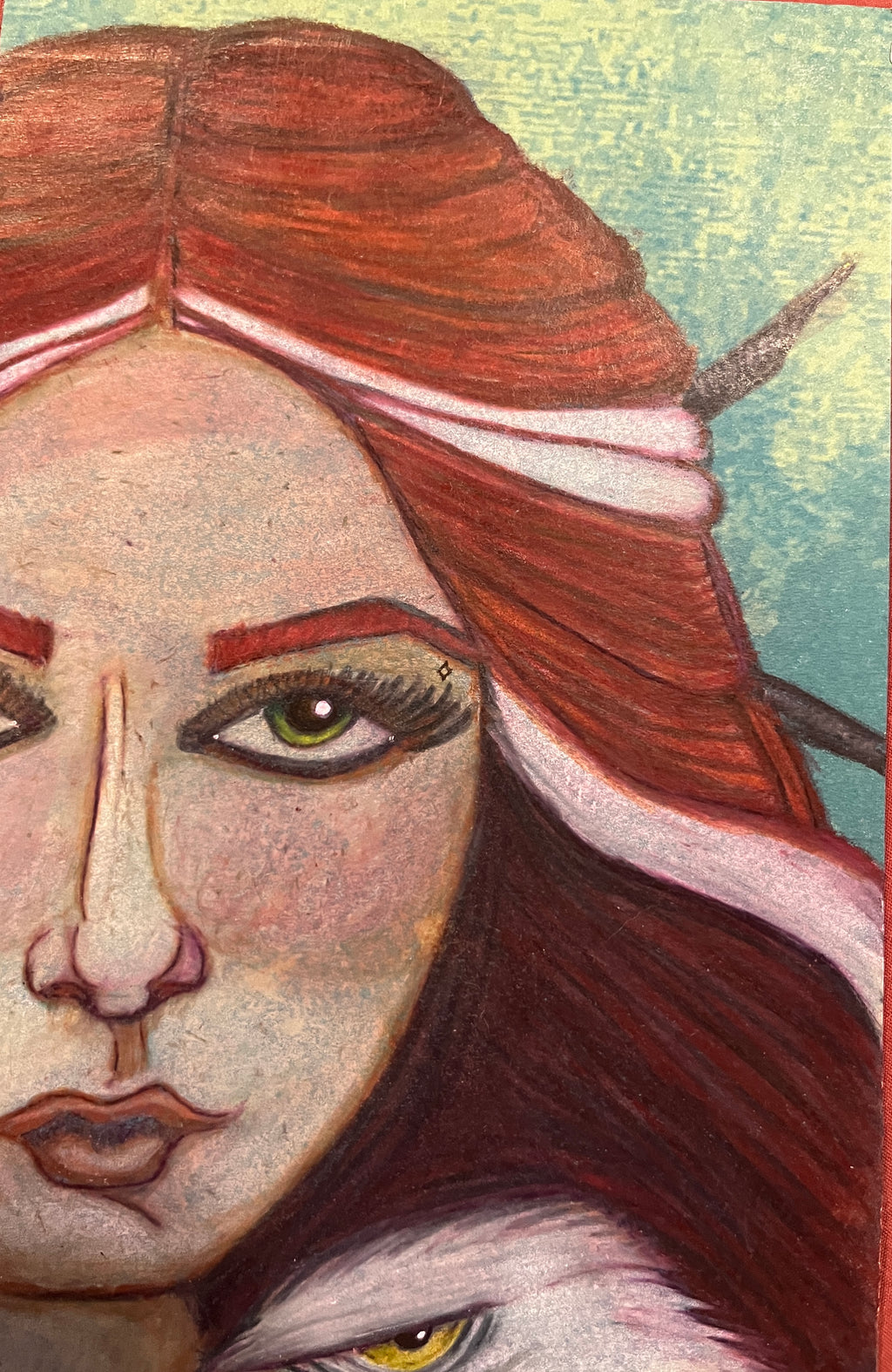 Warrior Woman with Eagle — Fine Art Print