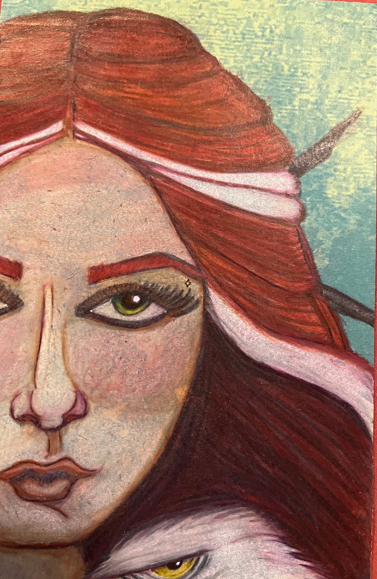 Warrior Woman with Eagle — Fine Art Print