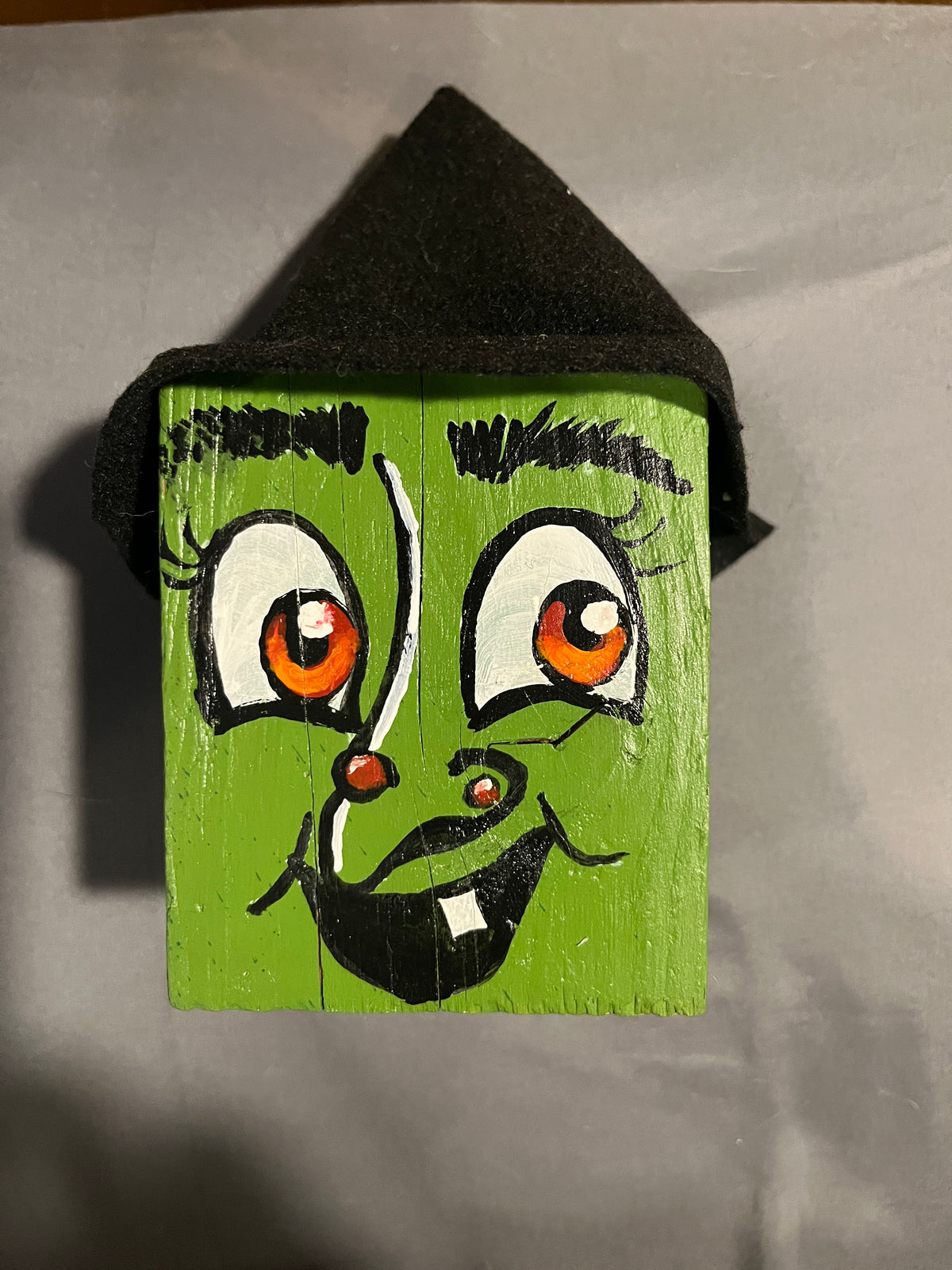 Lola of the Block Coven -One-of-a-Kind Wooden Witch
