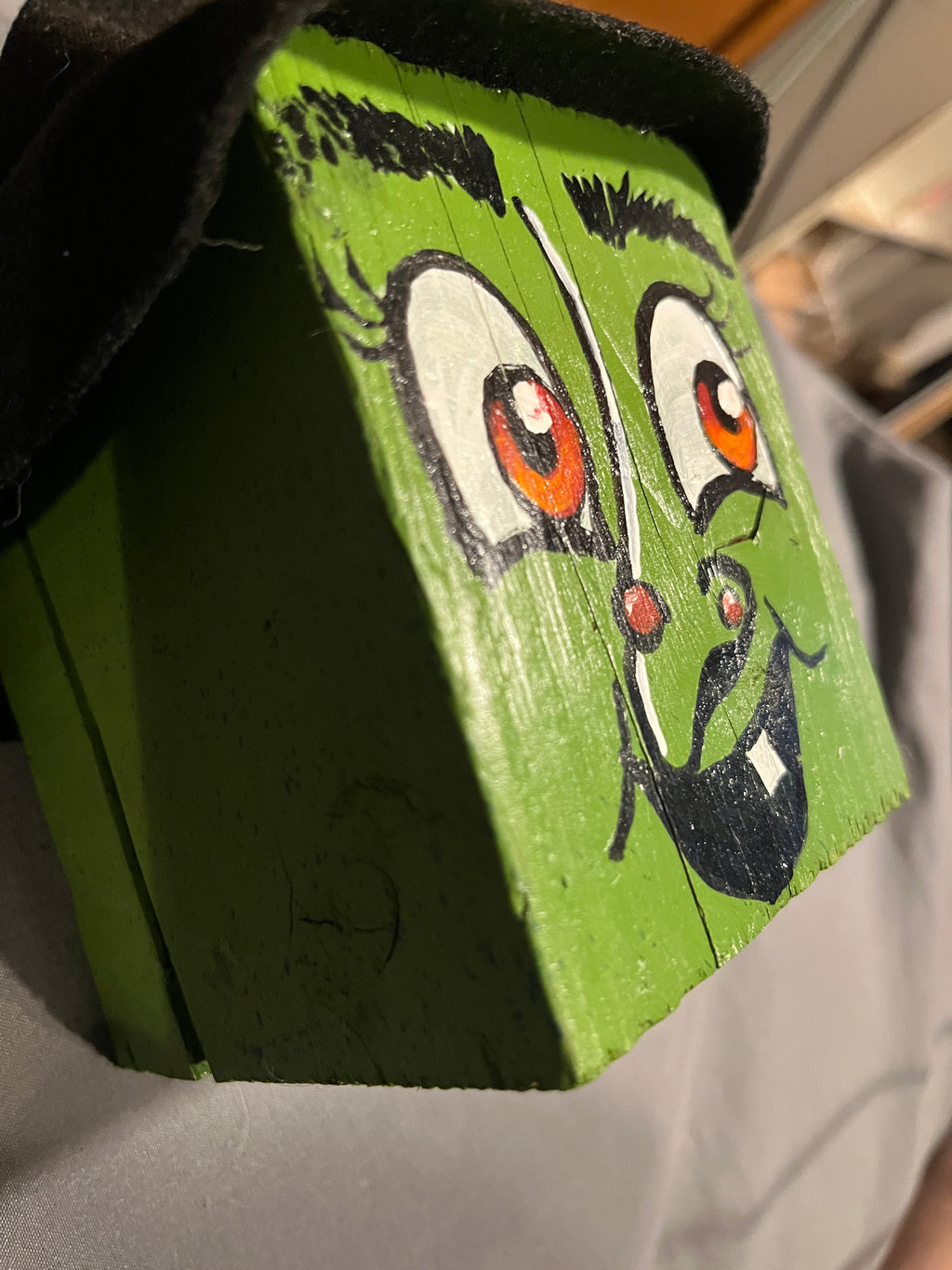 Lola of the Block Coven -One-of-a-Kind Wooden Witch