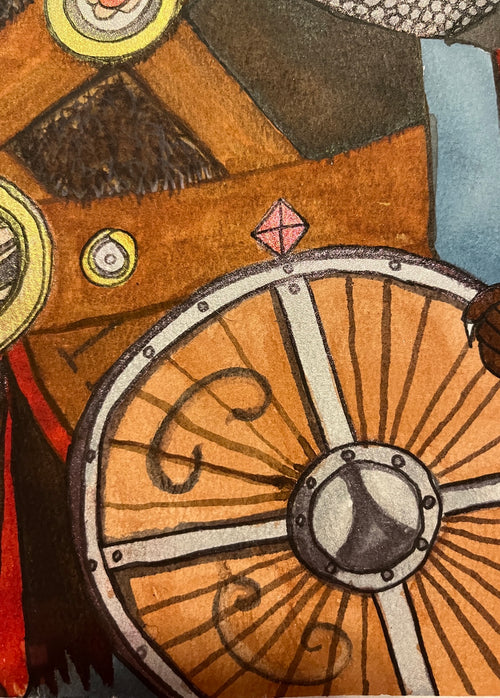 Battle Squirrel shield detail