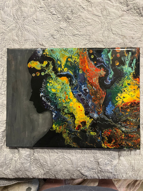 Profiles in Color original one-of-a-kind artwork by Emeline Morillo