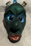 Screwball original handmade sculpted pendant, front view